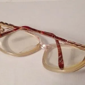 Vintage Oleg Cassini RX Red multi Color  Eyeglasses Flex Temples NOS Oleg Cassini | Accessories | Vintage Oleg Cassini Rx Red  main image 2
